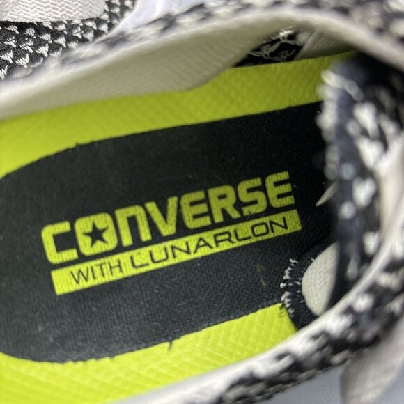 Converse with Lunaron Black White Low Top Women’s Sneakers 6 - Picture 5 of 9
